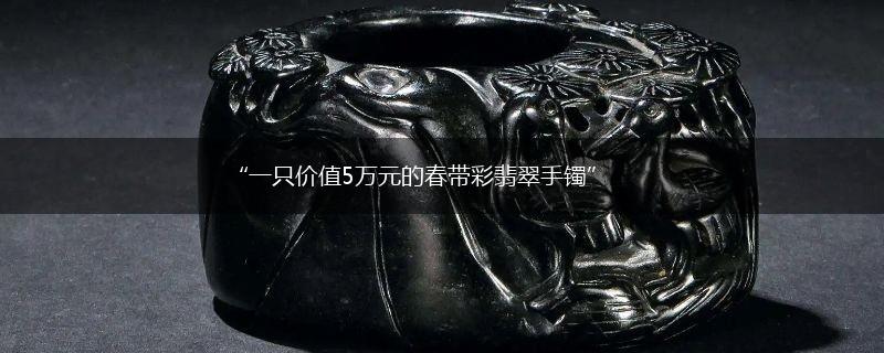 “一只价值5万元的春带彩翡翠手镯”,第1张