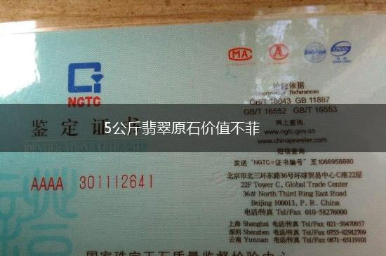 5公斤翡翠原石价值不菲,第1张