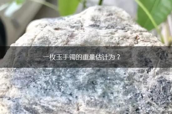 一枚玉手镯的重量估计为？,第1张