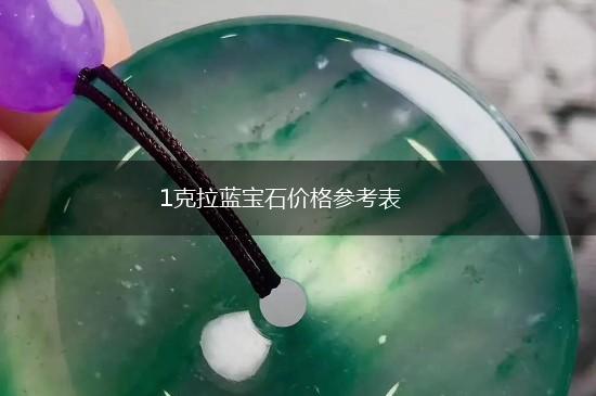 1克拉蓝宝石价格参考表,第1张