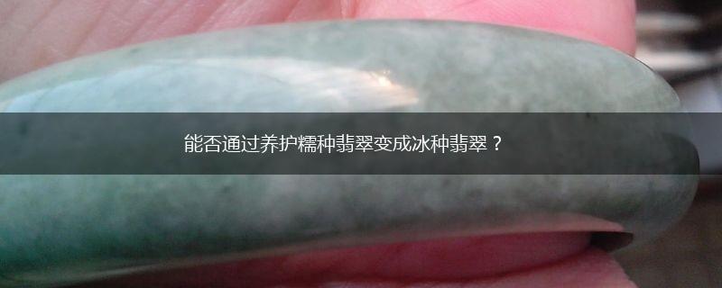 能否通过养护糯种翡翠变成冰种翡翠？,第1张