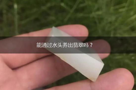 能通过水头养出翡翠吗？,第1张