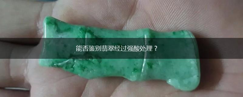 能否鉴别翡翠经过强酸处理？,第1张