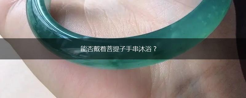 能否戴着菩提子手串沐浴？,第1张