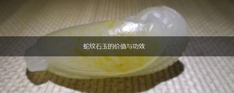 蛇纹石玉的价值与功效,第1张