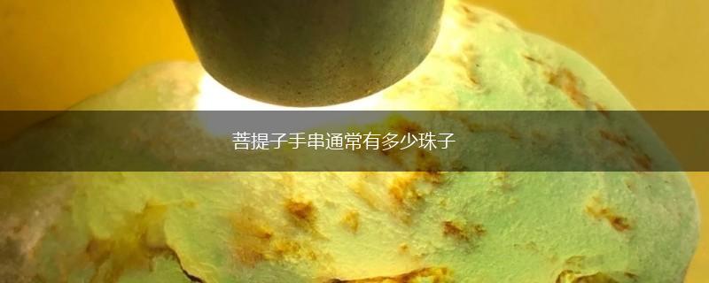 菩提子手串通常有多少珠子,第1张